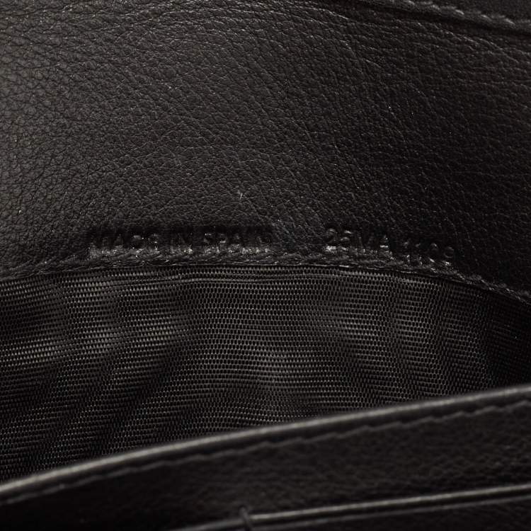 Pre Owned Dior Black Cannage Patent Leather Lady Dior Chain Clutch