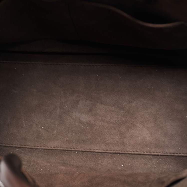 Pre Owned Dior Bronze Leather Medium Diorever Bag