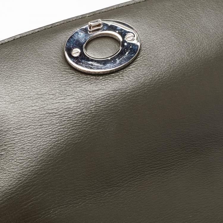 Pre Owned Dior Sky Blue Leather Mini Be Dior Top Handle Bag