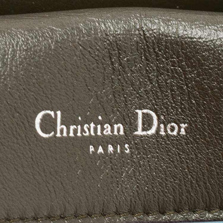 Pre Owned Dior Sky Blue Leather Mini Be Dior Top Handle Bag