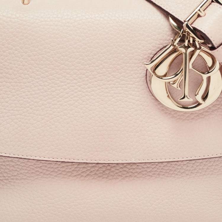 Pre Owned Dior Beige Leather Small Be Dior Flap Top Handle Bag