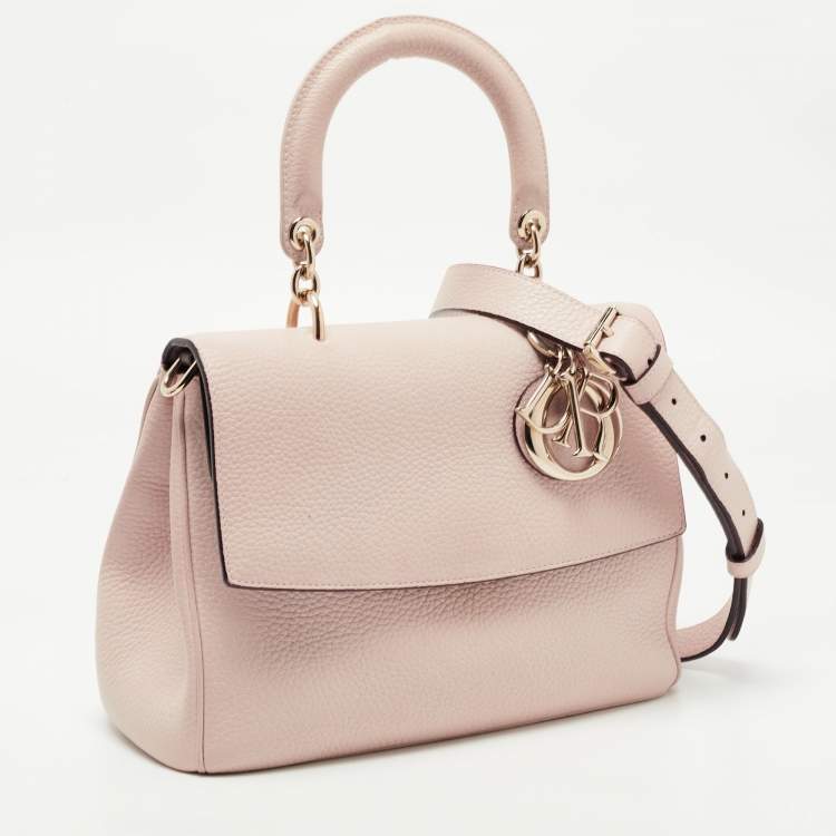 Pre Owned Dior Beige Leather Small Be Dior Flap Top Handle Bag