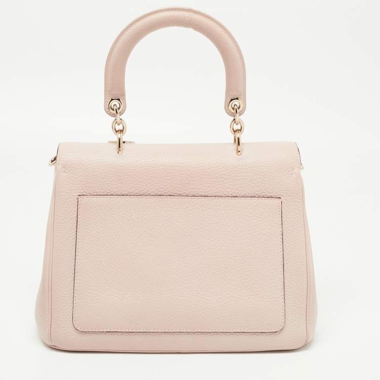 Pre Owned Dior Beige Leather Small Be Dior Flap Top Handle Bag