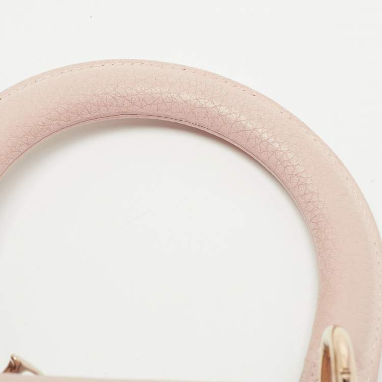 Pre Owned Dior Beige Leather Small Be Dior Flap Top Handle Bag
