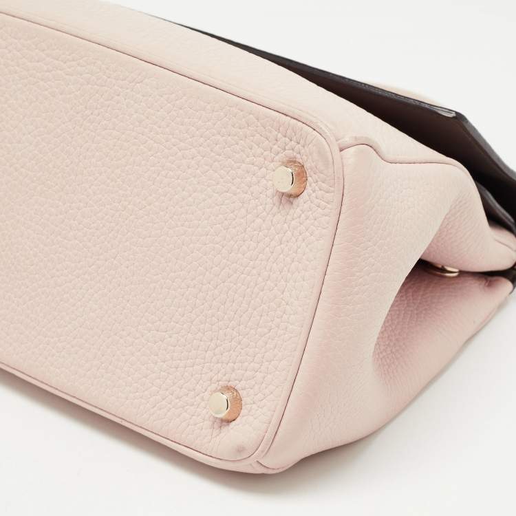 Pre Owned Dior Beige Leather Small Be Dior Flap Top Handle Bag