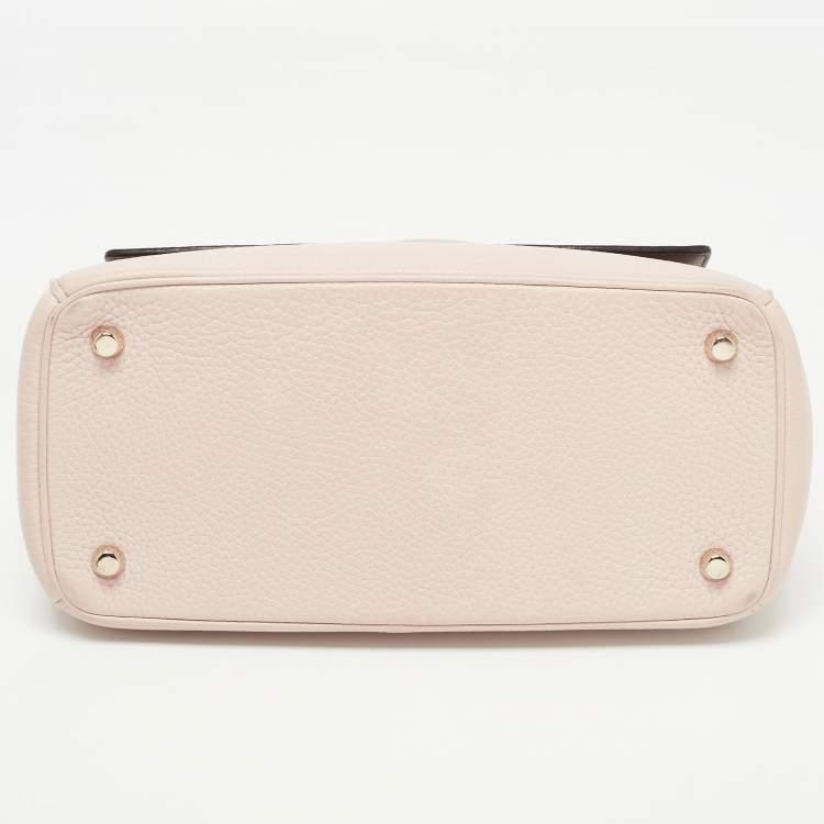 Pre Owned Dior Beige Leather Small Be Dior Flap Top Handle Bag