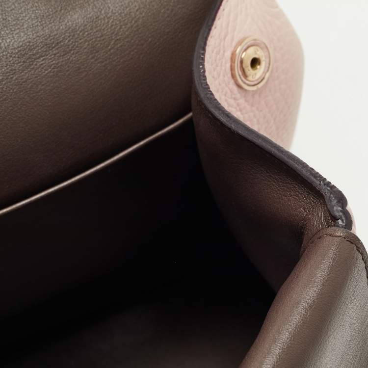Pre Owned Dior Beige Leather Small Be Dior Flap Top Handle Bag