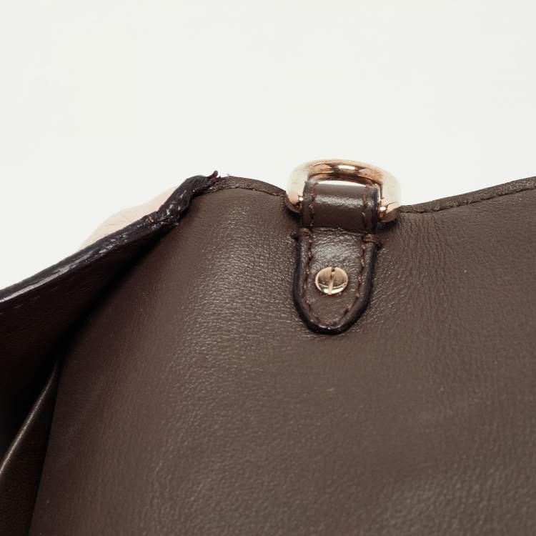 Pre Owned Dior Beige Leather Small Be Dior Flap Top Handle Bag