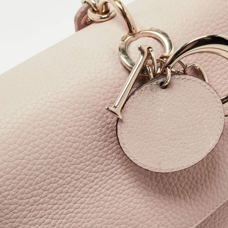 Pre Owned Dior Beige Leather Small Be Dior Flap Top Handle Bag