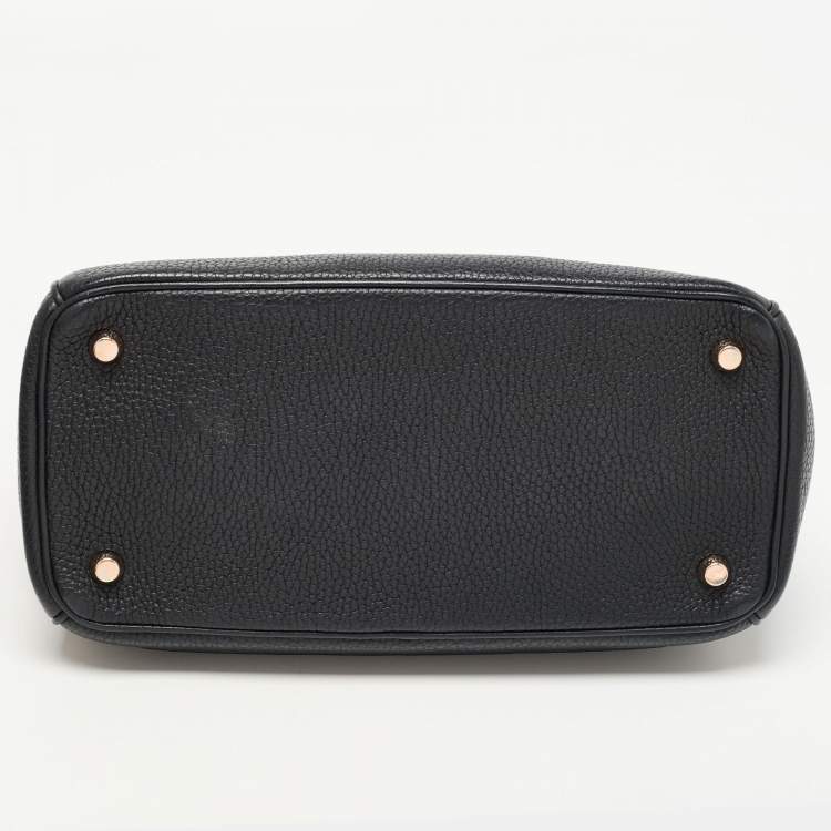 Pre Owned Dior Black Leather Small Be Dior Flap Top Handle Bag
