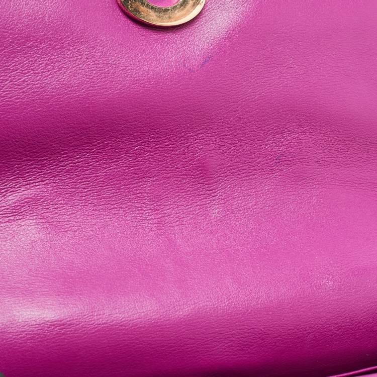 Pre Owned Dior Black Leather Small Be Dior Flap Top Handle Bag