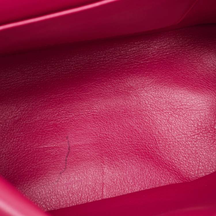 Pre Owned Dior Mint Green Leather Mini Be Dior Top Handle Bag