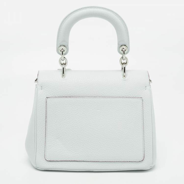 Pre Owned Dior Mint Green Leather Mini Be Dior Top Handle Bag