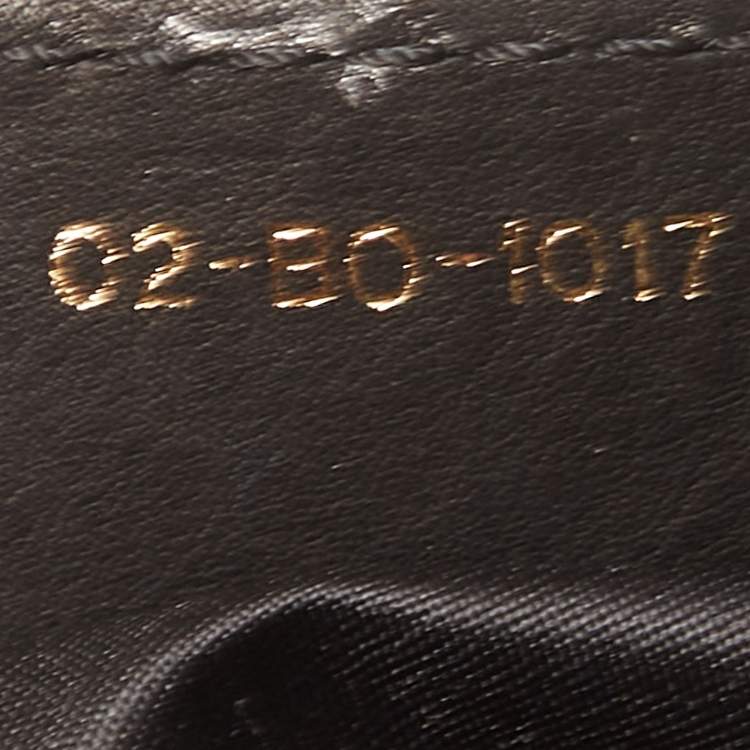 Pre Owned Dior Black Leather Small Gypsy Ruffle Hobo