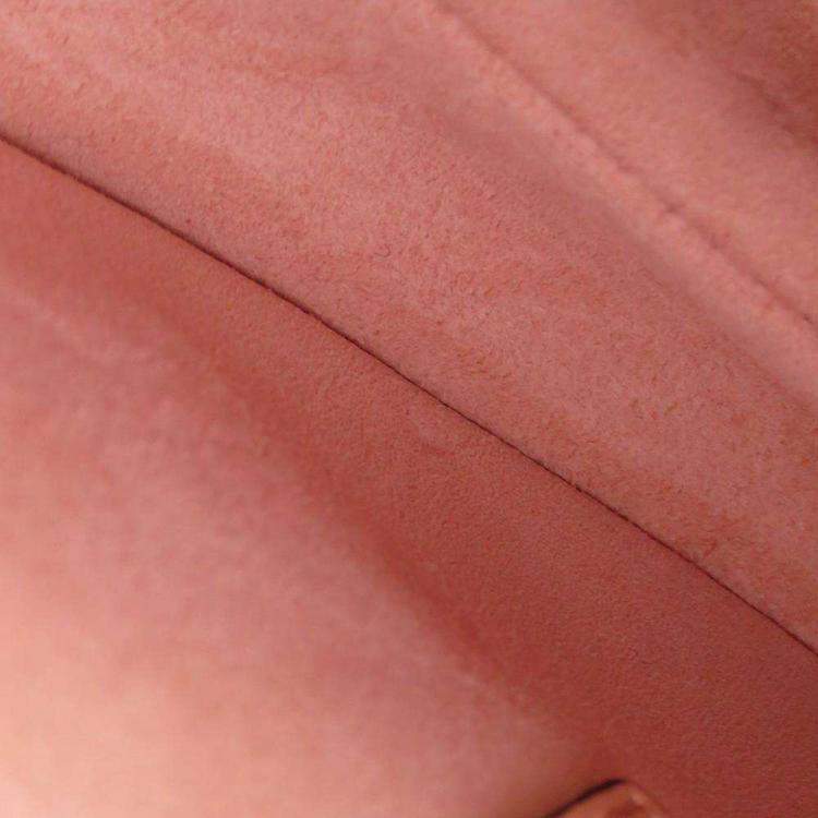 Pre Owned Dior Pink Leather Mini Saddle Bag
