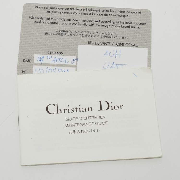 Pre Owned Dior Black Cannage Leather Le Trente Hobo