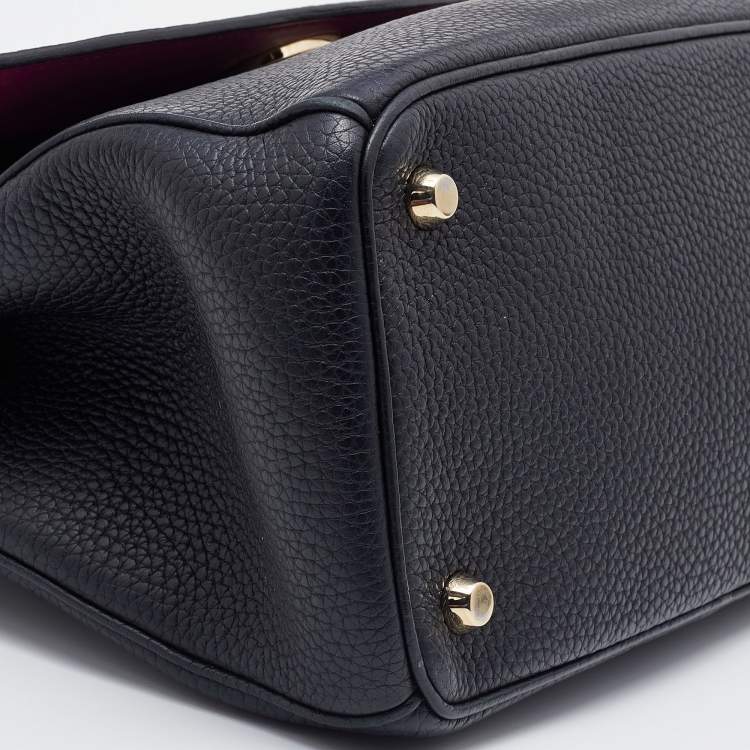Pre Owned Dior Black Leather Small Be Dior Flap Top Handle Bag
