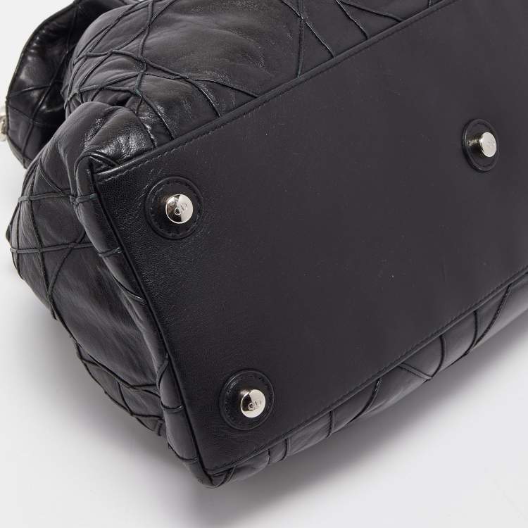 Pre Owned Dior Black Cannage Leather Le Trente Hobo