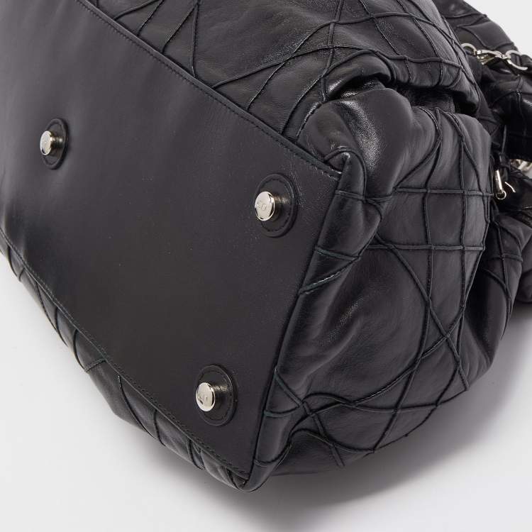 Pre Owned Dior Black Cannage Leather Le Trente Hobo