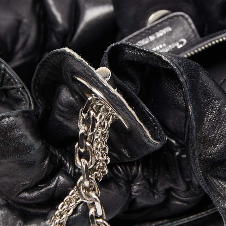 Pre Owned Dior Black Cannage Leather Le Trente Hobo