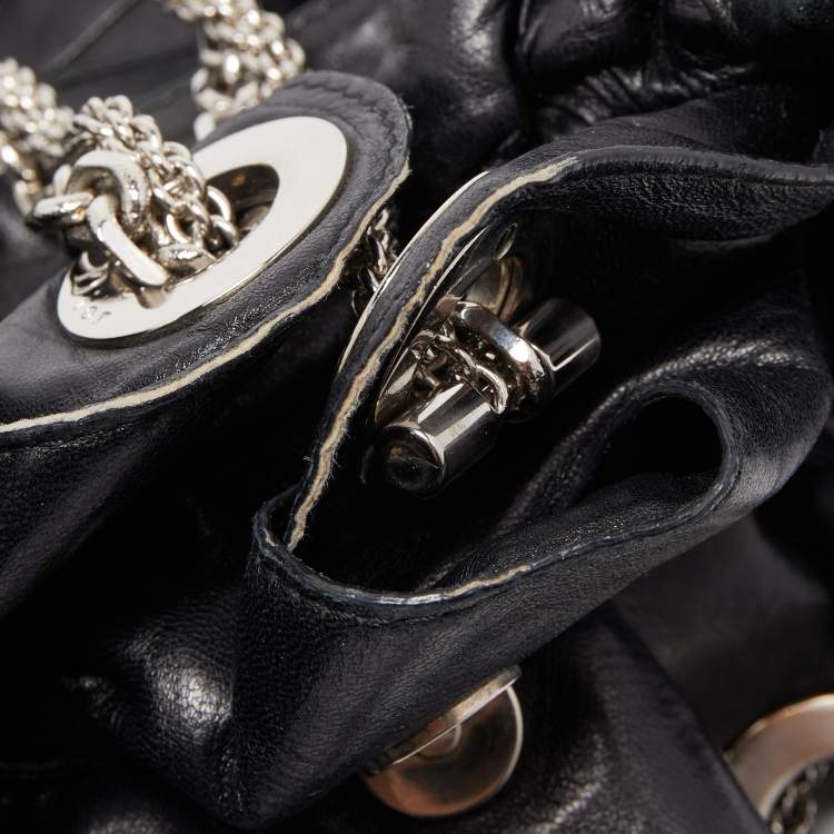 Pre Owned Dior Black Cannage Leather Le Trente Hobo