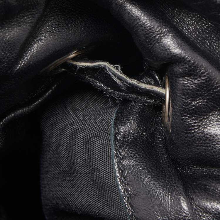 Pre Owned Dior Black Cannage Leather Le Trente Hobo