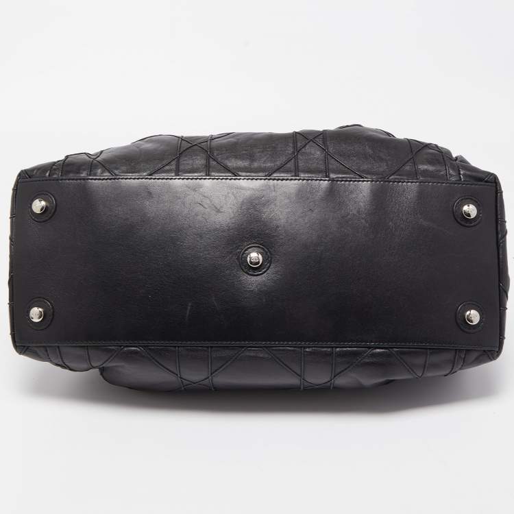 Pre Owned Dior Black Cannage Leather Le Trente Hobo