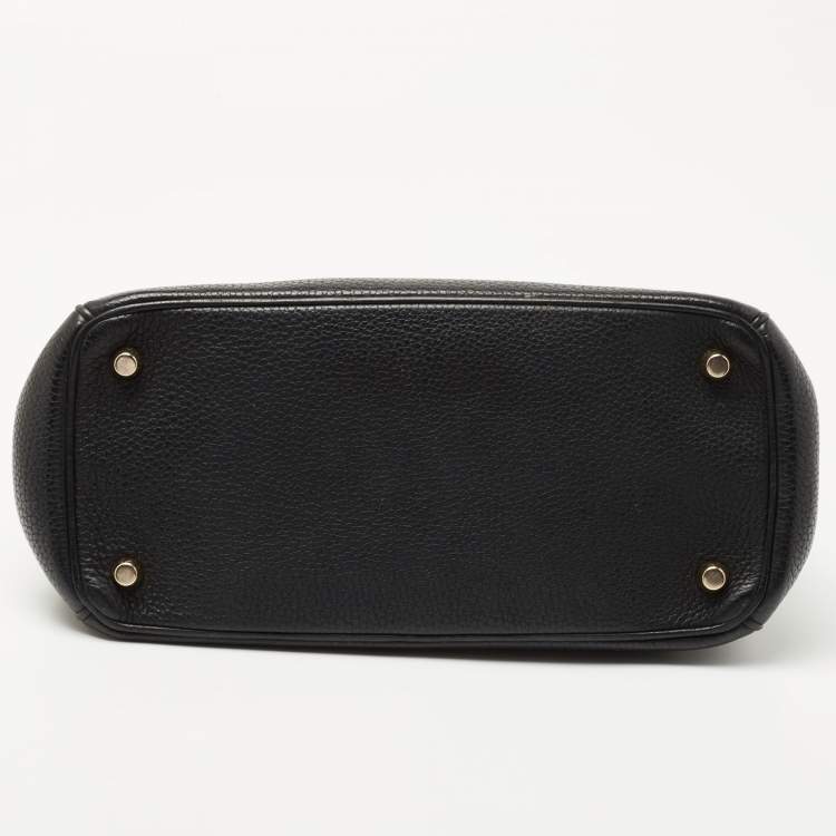 Pre Owned Dior Black Leather Small Be Dior Flap Top Handle Bag