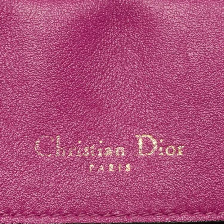 Pre Owned Dior Black Leather Small Be Dior Flap Top Handle Bag