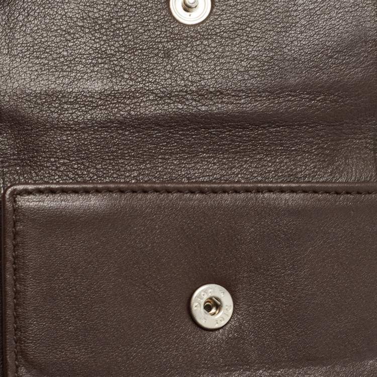 Pre Owned Dior Beige Oblique Canvas Rasta Saddle Compact Wallet
