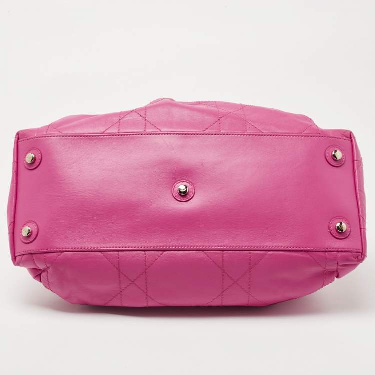 مملوكة مسبقًا Dior Pink Cannage Leather Le Trente Hobo