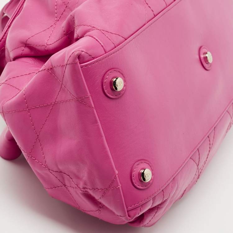 مملوكة مسبقًا Dior Pink Cannage Leather Le Trente Hobo