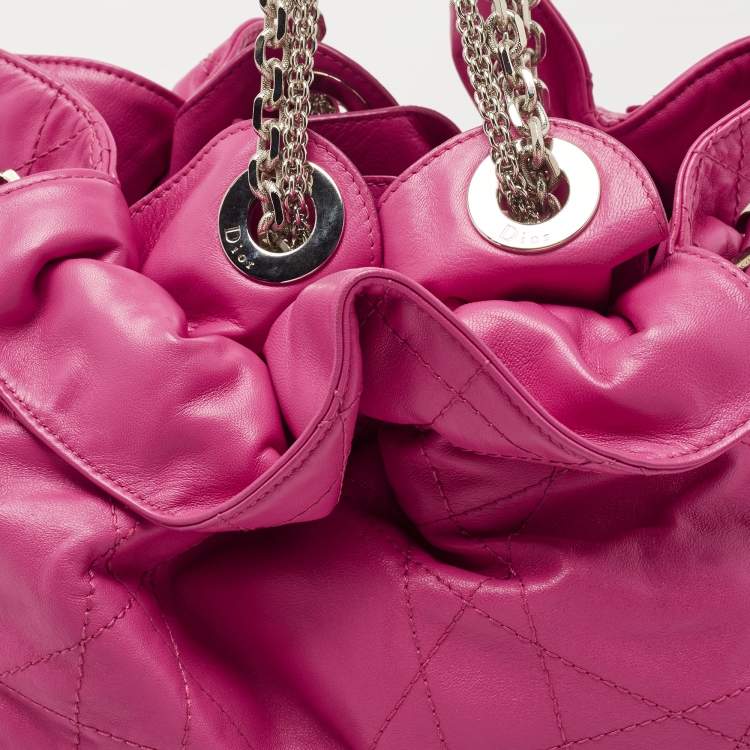 مملوكة مسبقًا Dior Pink Cannage Leather Le Trente Hobo