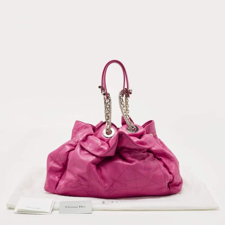 مملوكة مسبقًا Dior Pink Cannage Leather Le Trente Hobo
