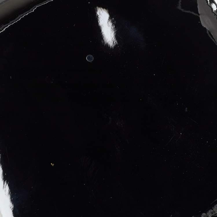 Pre Owned Dior Black Patent Leather 30 Montaigne Chain Clutch