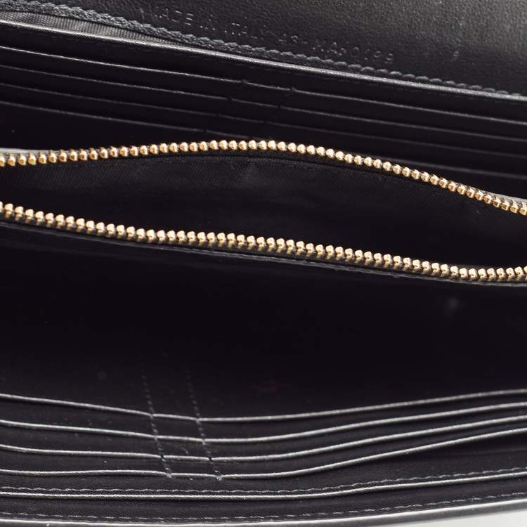 Pre Owned Dior Black Patent Leather 30 Montaigne Chain Clutch