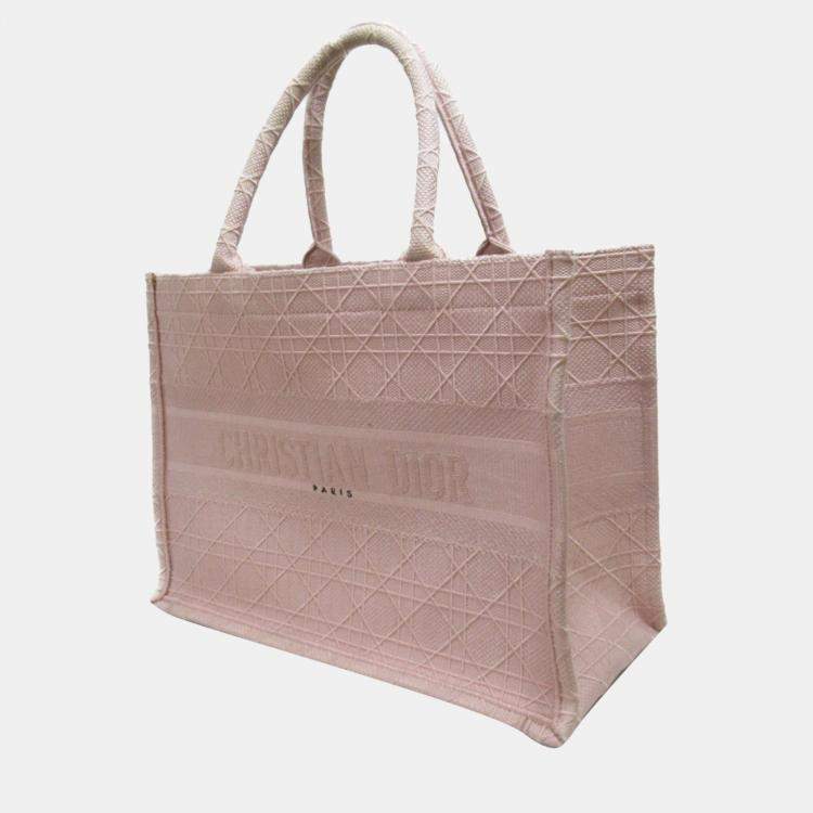 Christian Dior Beige Jute Canvas Embroidered Book Tote Bag Made in ITALY   eBay