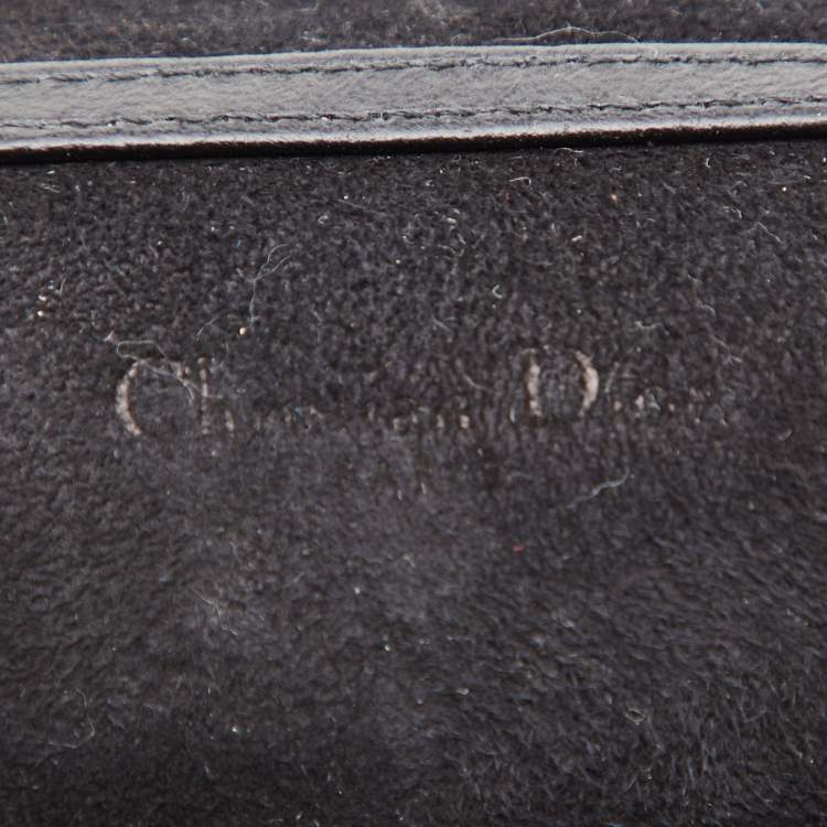 Pre Owned Dior Multicolor Leather Studded Diorama Vertical Chain Clutch