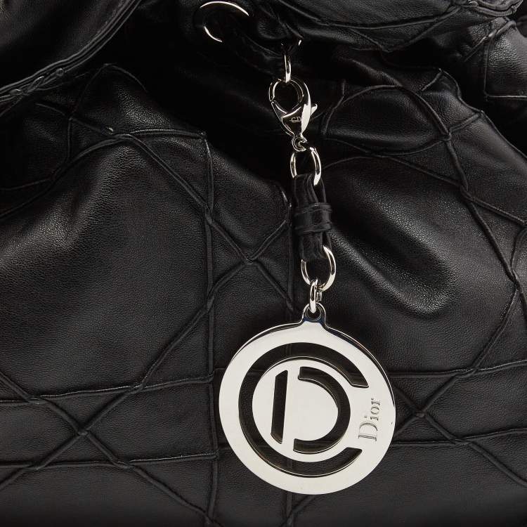 Pre Owned Dior Black Cannage Leather Le Trente Hobo