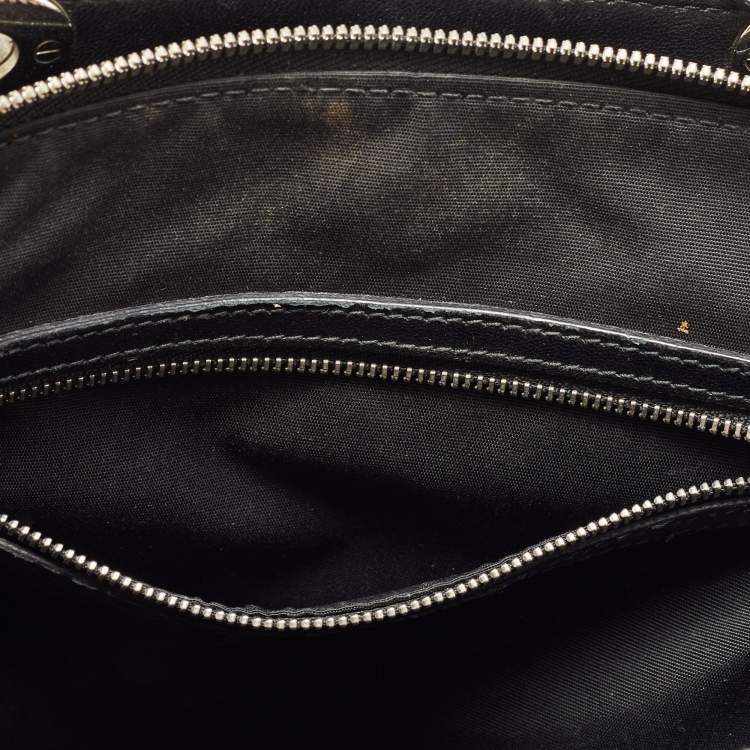 Pre Owned Dior Black Cannage Leather Small Soft Lady Dior Shopping Tote