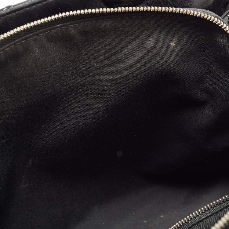 Pre Owned Dior Black Cannage Leather Small Soft Lady Dior Shopping Tote