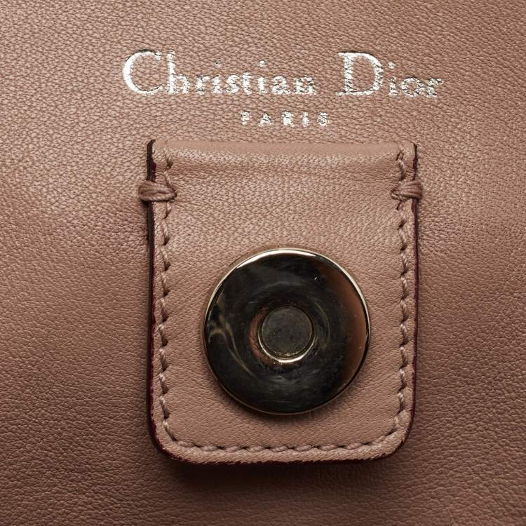 Pre Owned Dior Navy Blue Leather Extra Large Diorissimo Shopper Tote