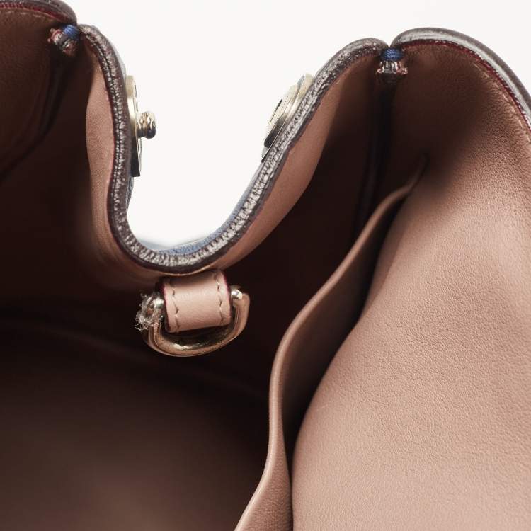 Pre Owned Dior Navy Blue Leather Extra Large Diorissimo Shopper Tote