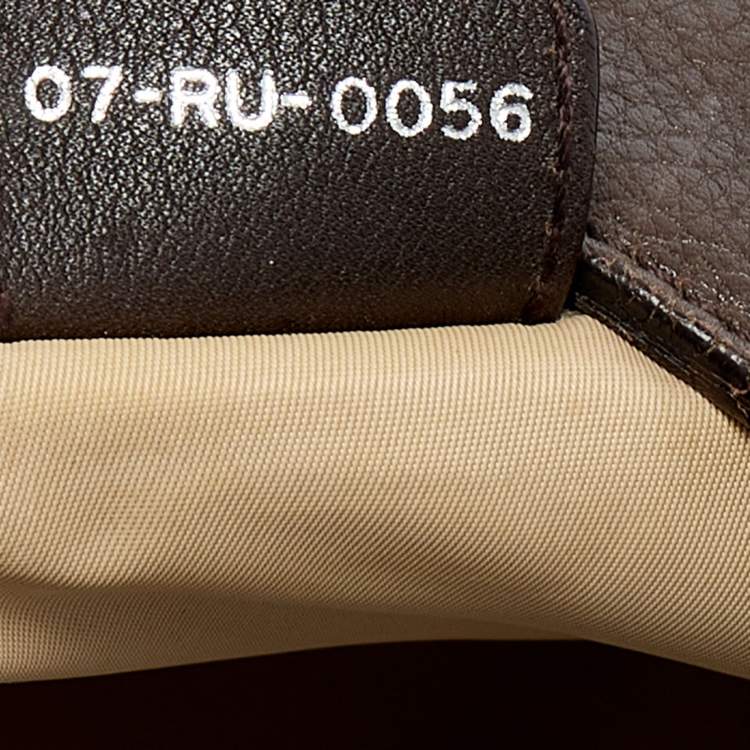 Pre Owned Dior Two Tone Brown Diorissimo Canvas and Leather Hobo