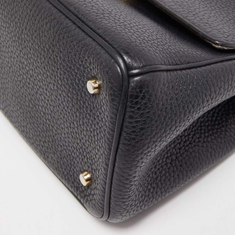 Pre Owned Dior Black Leather Mini Be Dior Top Handle Bag