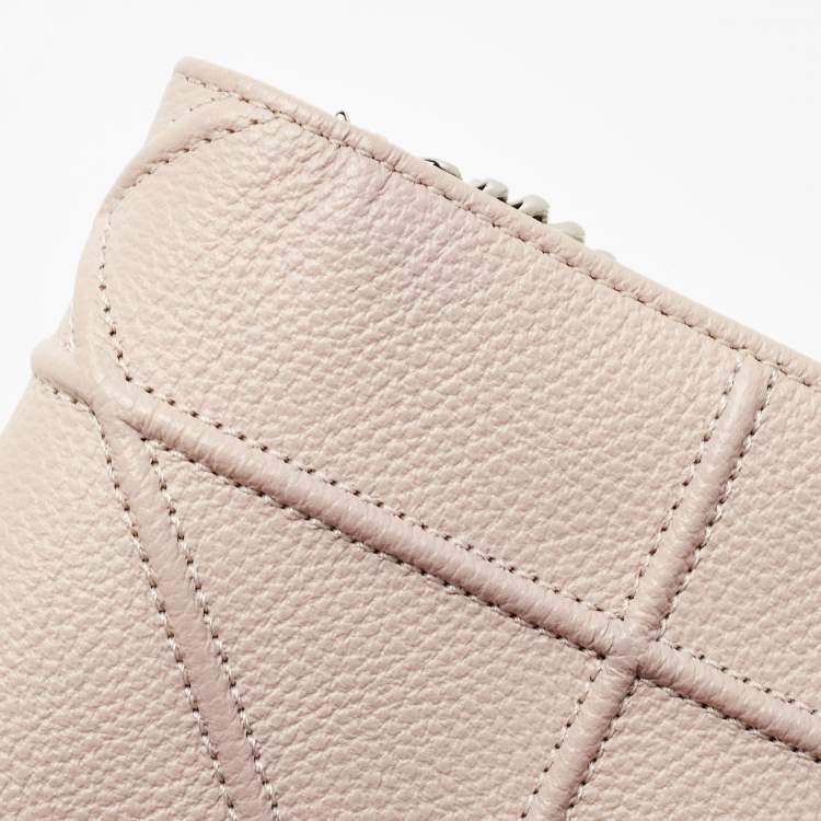 Pre Owned Dior Beige Leather Diorama Wallet on Chain