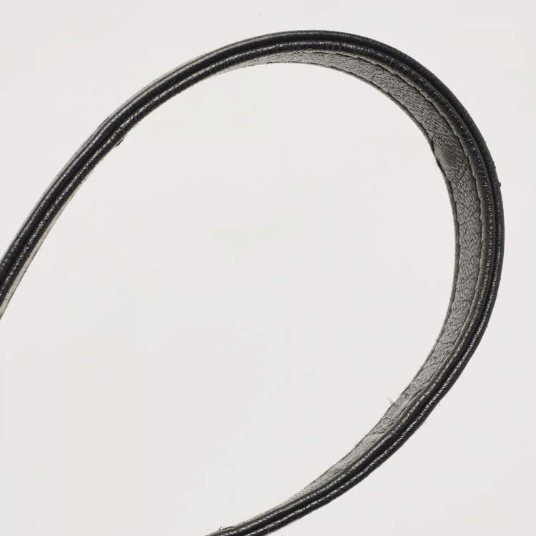 Pre Owned Dior Black Cannage Leather Medium Lady Dior Tote