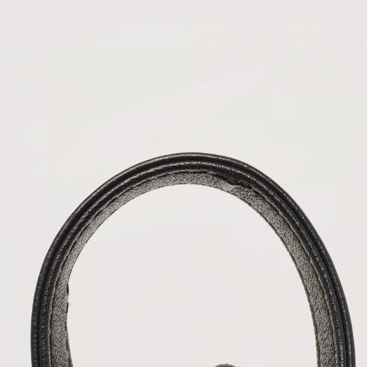 Pre Owned Dior Black Cannage Leather Medium Lady Dior Tote