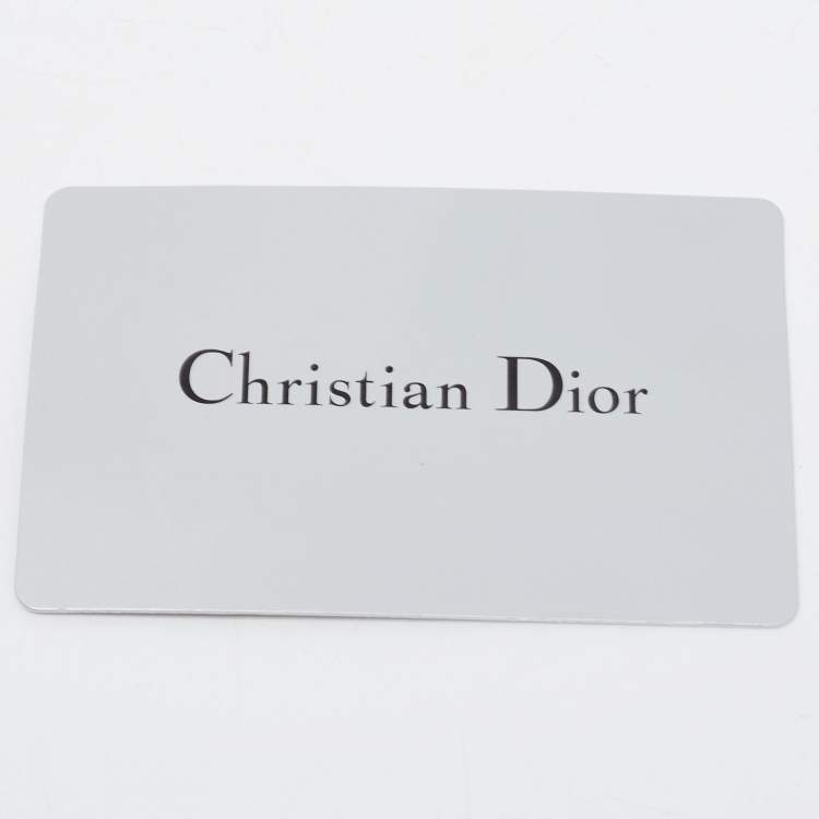 Pre Owned Dior Navy Blue Oblique Canvas Strap Saddle Pouch