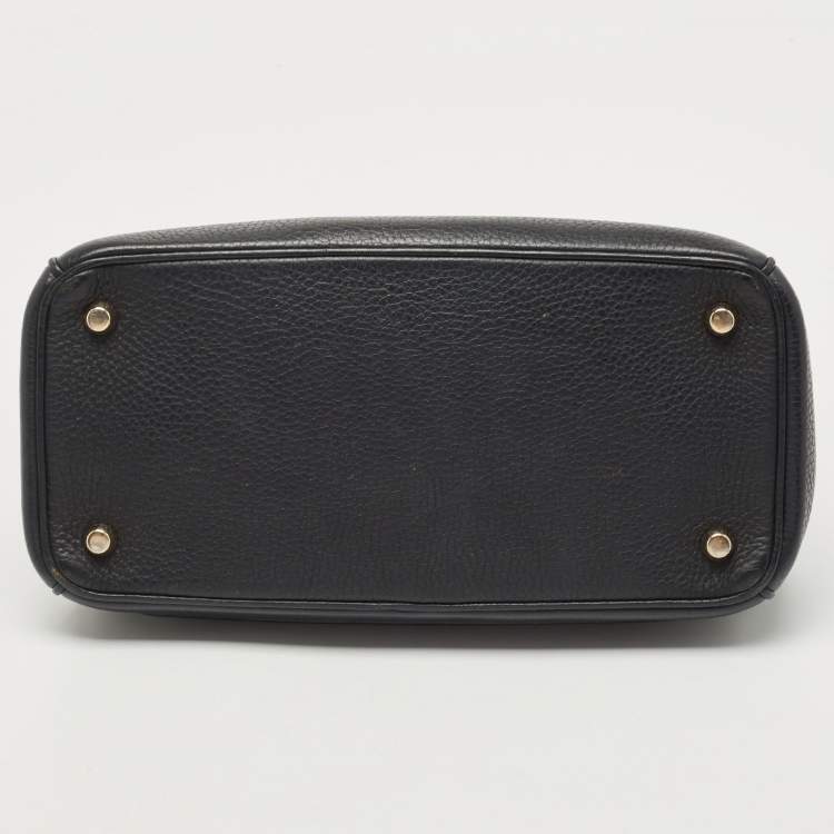 Pre Owned Dior Black Leather Mini Be Dior Top Handle Bag